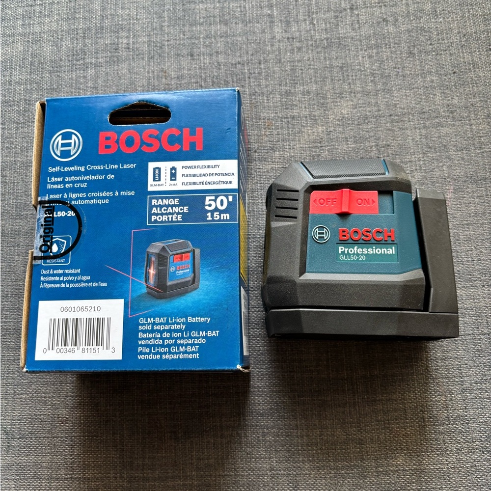 BOSCH Self Leveling Cross Line Laser GLL50-20